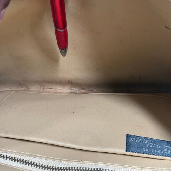 Vintage Original by Caprice Snakeskin Leather Envelope Clutch Crossbody Chain - Picture 9 of 13